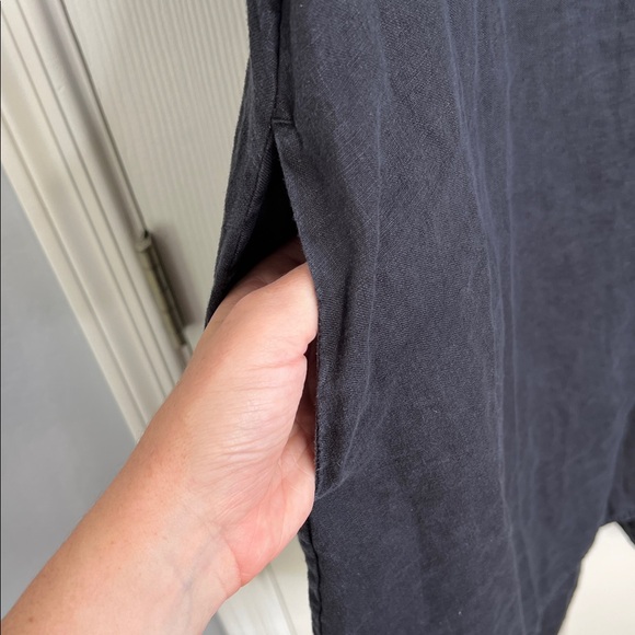 Everlane THE DAYTRIPPER DRESS IN LINEN black size large - Picture 8 of 12
